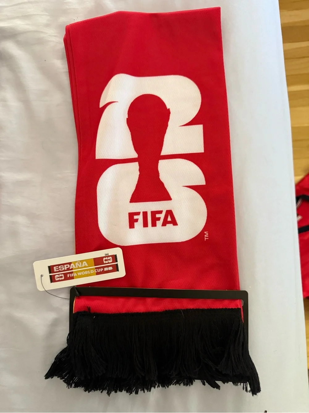 Spain Soccer Fan Pack - FIFA Scarf, Hoodie Spain Flag, Socks & bracelet (NEW)